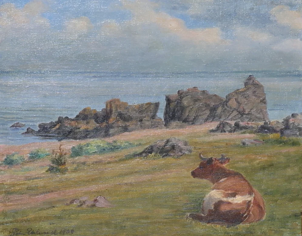 PEHR EKLUND. olja på träpannå, signerad & daterad 1938. — Paintings — Gomér & Andersson Nyköping