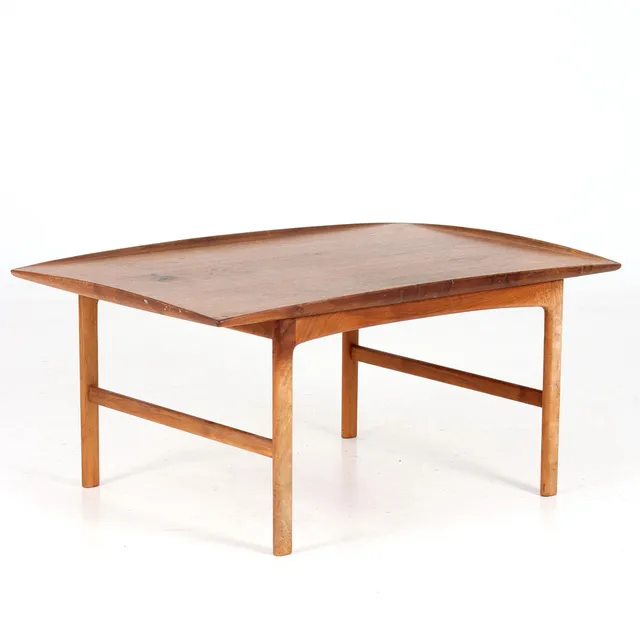 FOLKE OHLSSON. Soffbord,"Frisco", teakfanér, Bra Bohag, Tingströms, 1960-tal.