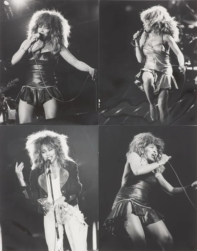 TINA TURNER. 4 st, fotografier, omärkta.