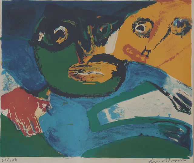 BENGT LINDSTRÖM. färglitografi, komposition, numrerad 68/100.