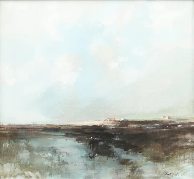 KURT LOSELL. "Slättland", olja på duk, signerad.