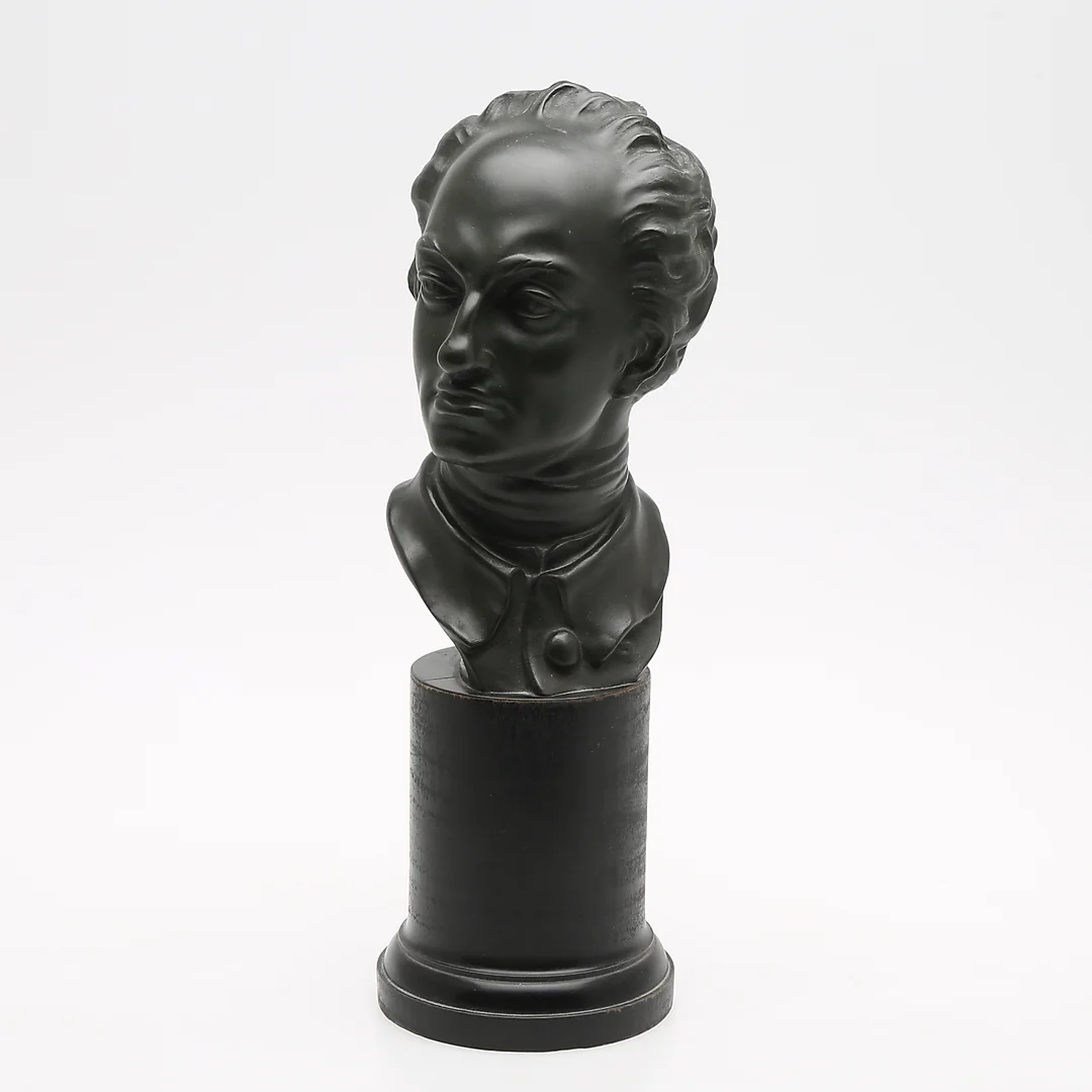SKULPTUR, BYST AV KARL XII, efter Jaques Philippe Bouchardon. — Sculptures & Bronzes — Crafoord Auktioner Lund