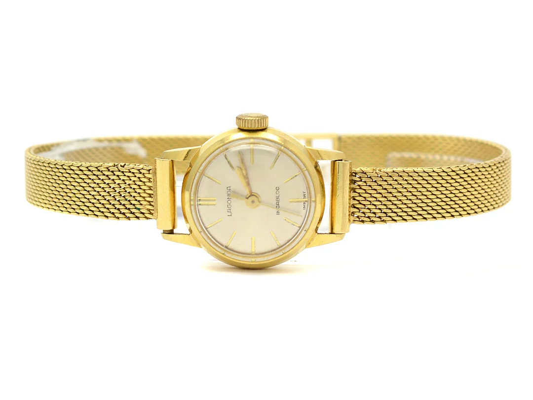 Lagonda Damur 18K manuell med armband 18K brv27,7g — Klockor/Lagonda — Kaplans