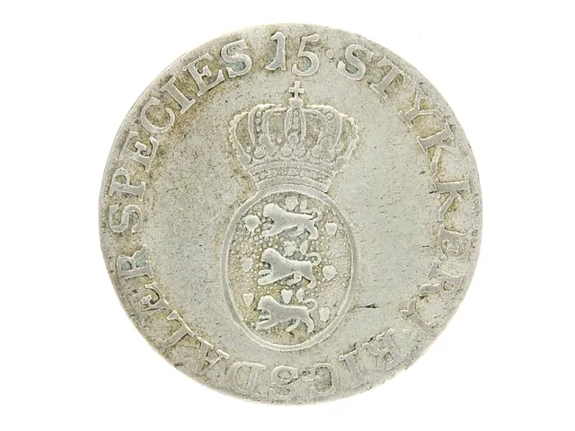 MYNT, silver, 1/12 Rigsdaler Courant, 1797, Norge, kvalité ca 1/1+, diameter 23 mm, vikt 3,4 g.