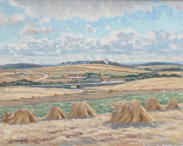 KARL LUNDBORG. ÅKERLANDSKAP, 1962.