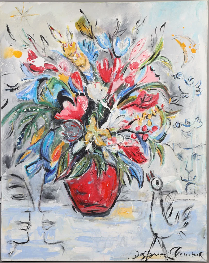 DAGMAR GLEMME. Stilleben. — Paintings — Stockholms Auktionsverk Helsingborg