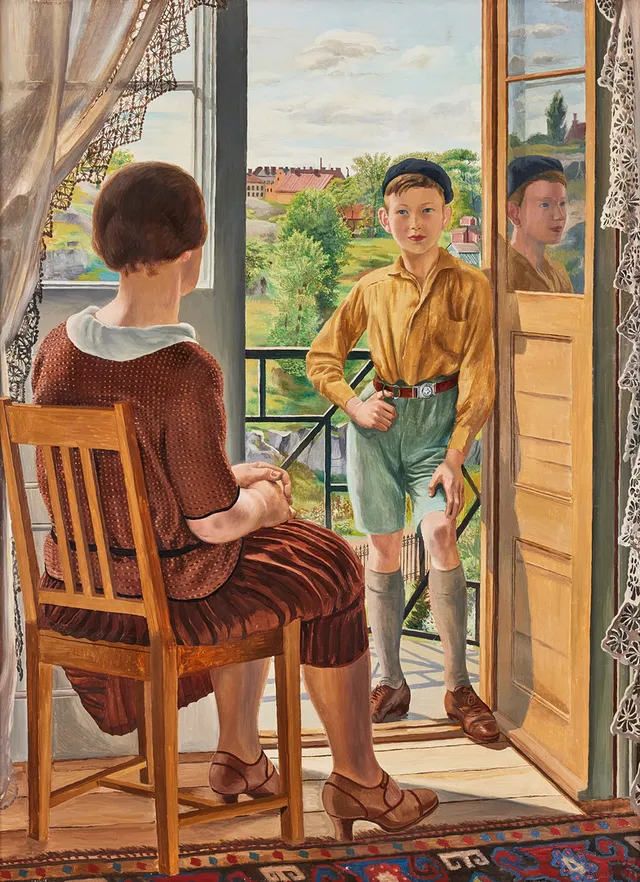 ARVID FOUGSTEDT. "Erik i dörren".