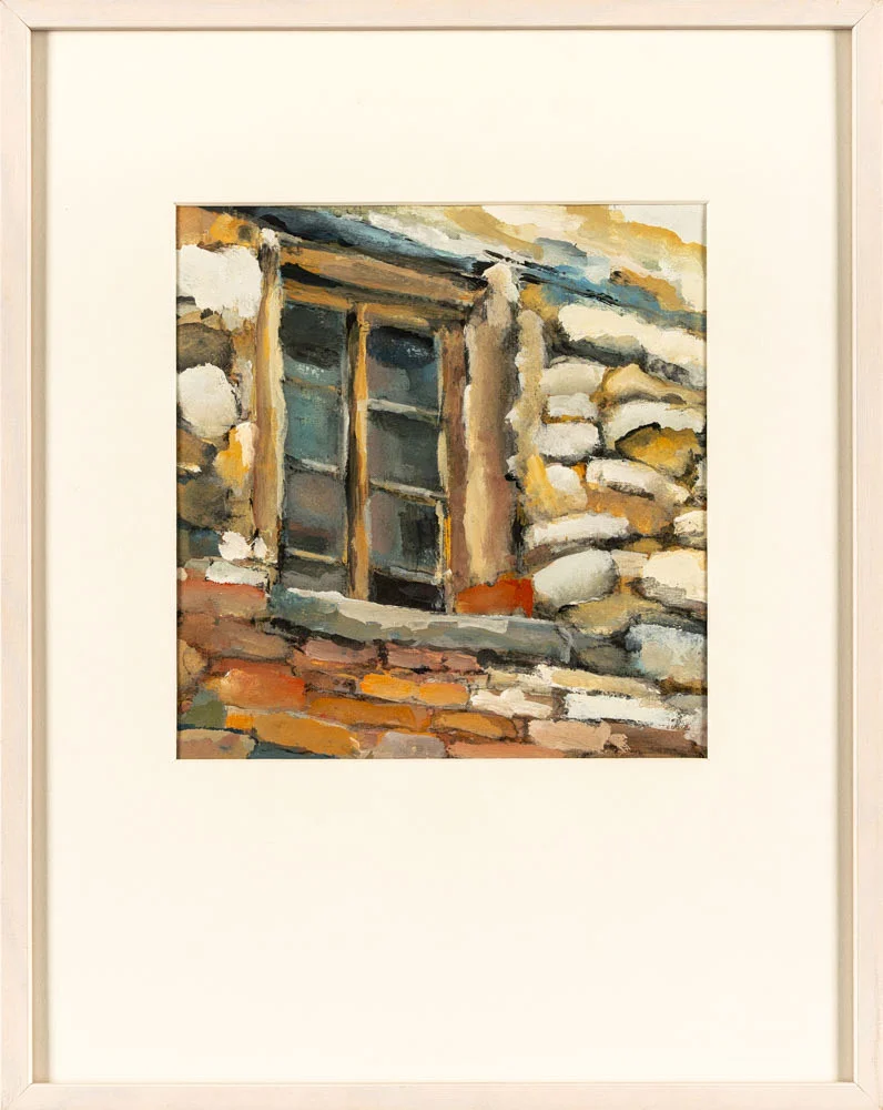 LISBETH LINDQVIST FORSBERG. Gouache, "Fönstret", Signerad a tergo, Daterad -93. — Engravings & Prints — Norrlands Auktionsverk