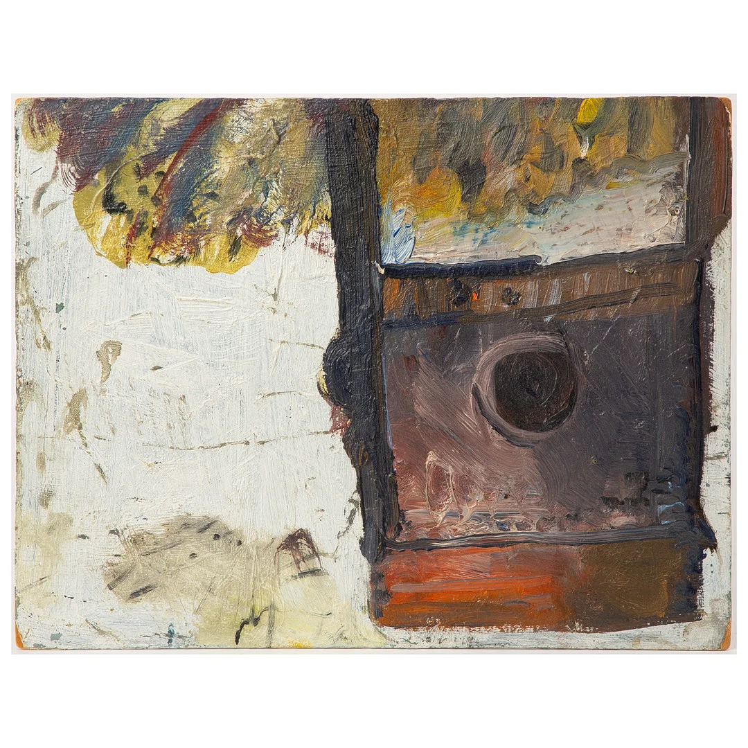 STAFFAN HALLSTRÖM. Olja på pannå, signerad och daterad -56 a tergo. — Paintings — Stockholms Auktionsverk Göteborg