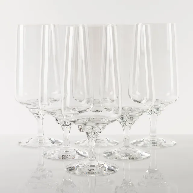 ÅSA JUNGNELIUS. ölglas, 6 st, "Sugar Dandy", Kosta Boda.