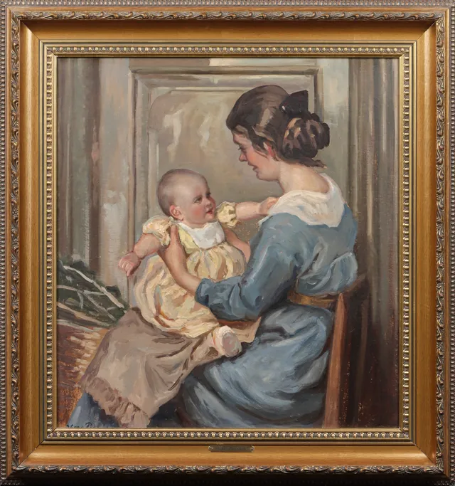 Viggo Pedersen. Mother and child