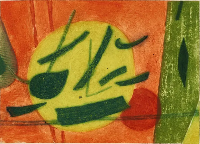 HENRI GOETZ (1909-1969). signerad och numrerad Goetz e.a V/X, färgetsning.