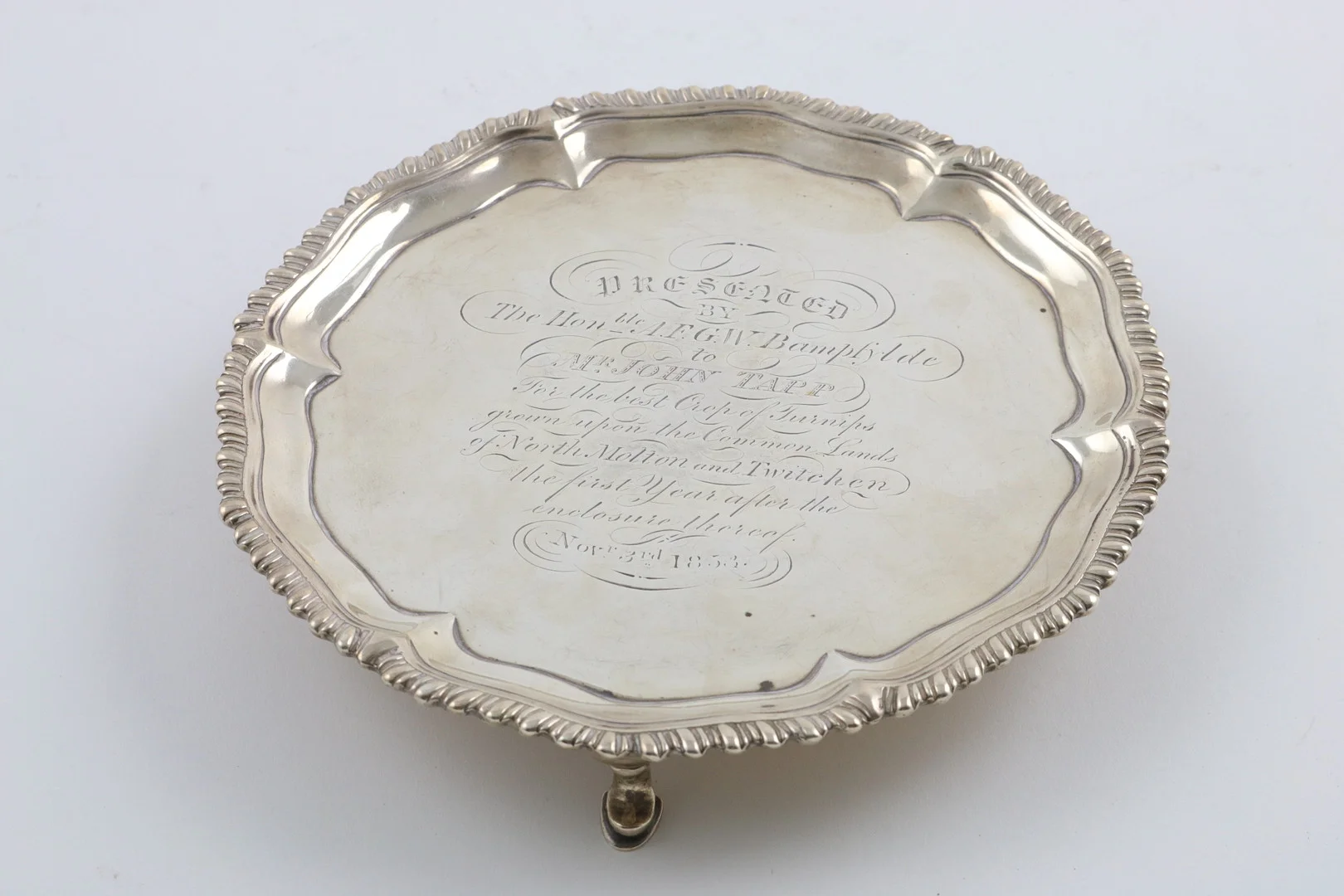 A GEORGE III SMALL SALVER. — Silver — Lawrences Auctioneers