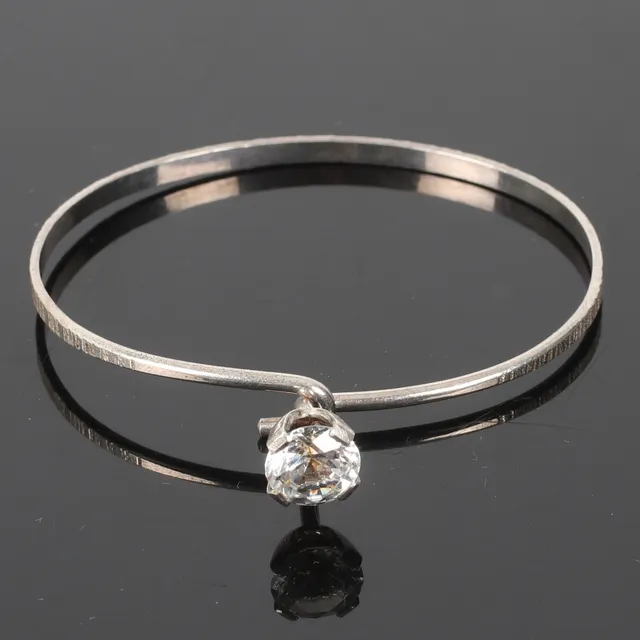 ARMBAND, silver med bergskristall, Cesons, 1947.