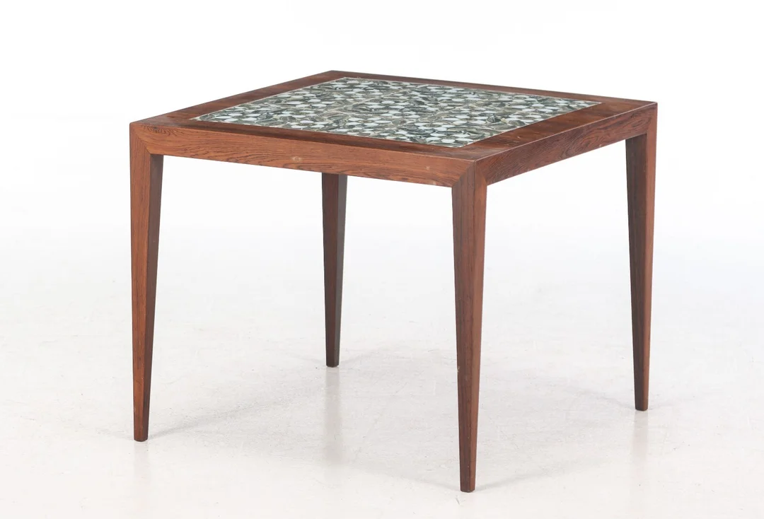 Severin Hansen for Haslev Møbelsnedkeri. Square rosewood coffee table, 1960s — Furniture/Coffee tables, occasional tables — Lauritz