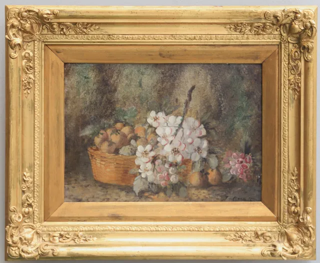 OIDENTIFIERAD KONSTNÄR. olja på duk, signerad J. Clare, 1800-/1900-tal.