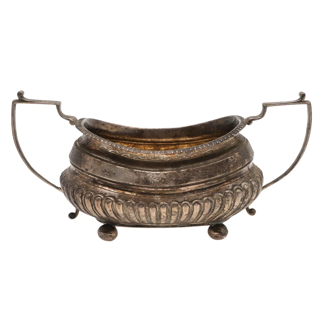 A GEORGE III SILVER SUGAR BASIN. — Silver — Lawrences Auctioneers