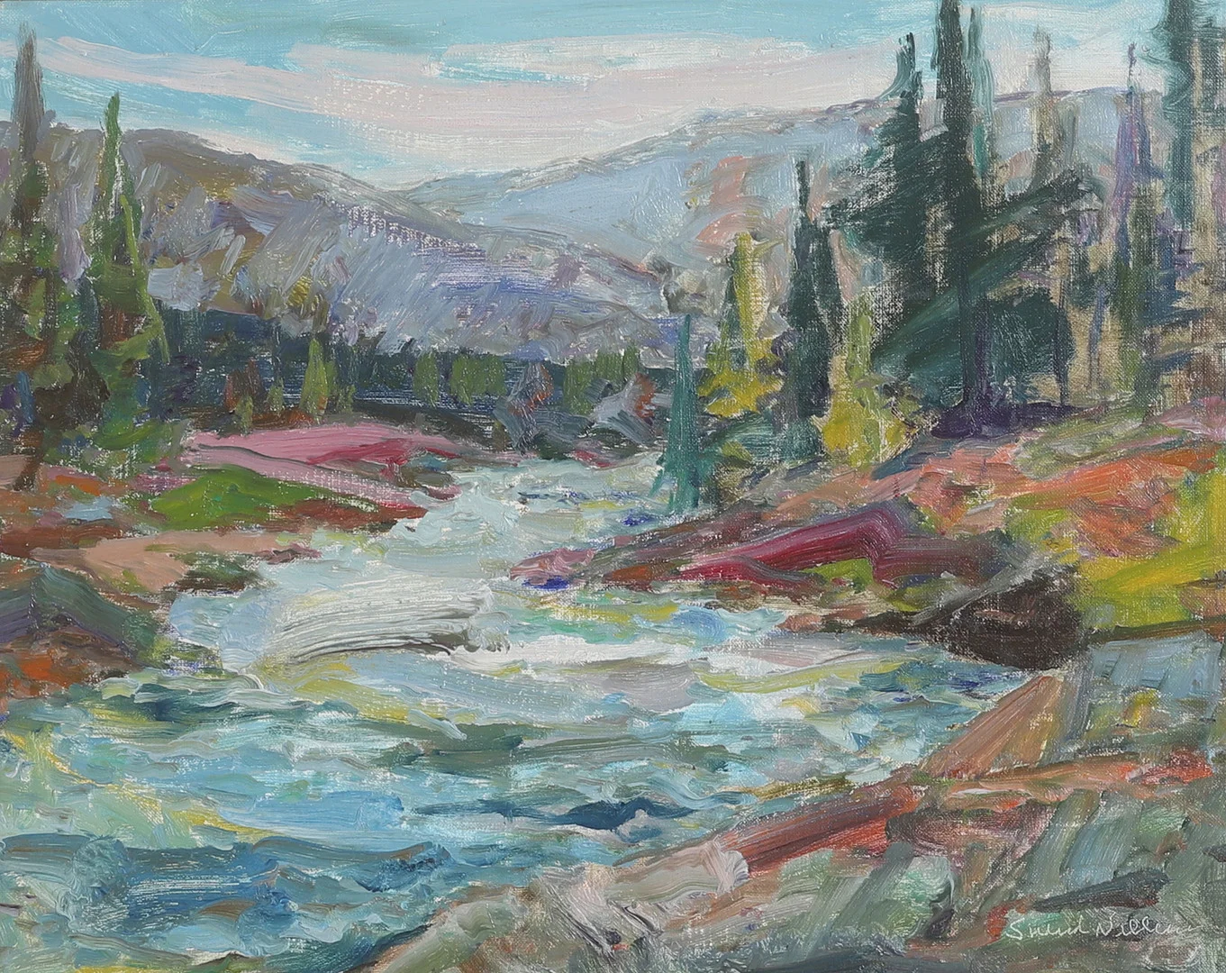 SVEND NIELSEN. Olja på duk, signerad. — Paintings — RA Auktionsverket Norrköping