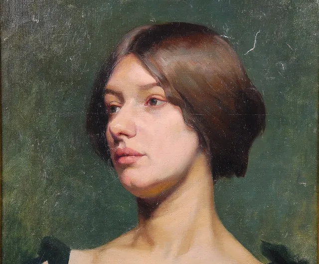 AVA DE LAGERCRANTZ. TILLSKRIVEN. 1862-1938, olja på duk, osignerad.