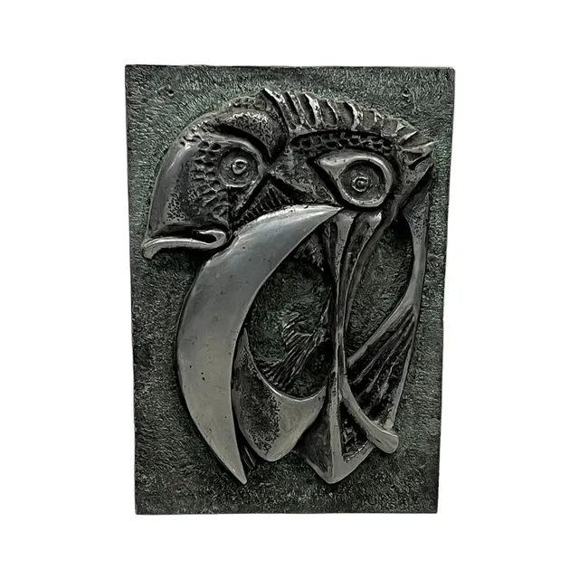 GILBERT NIELSEN. Väggrelief, aluminium.