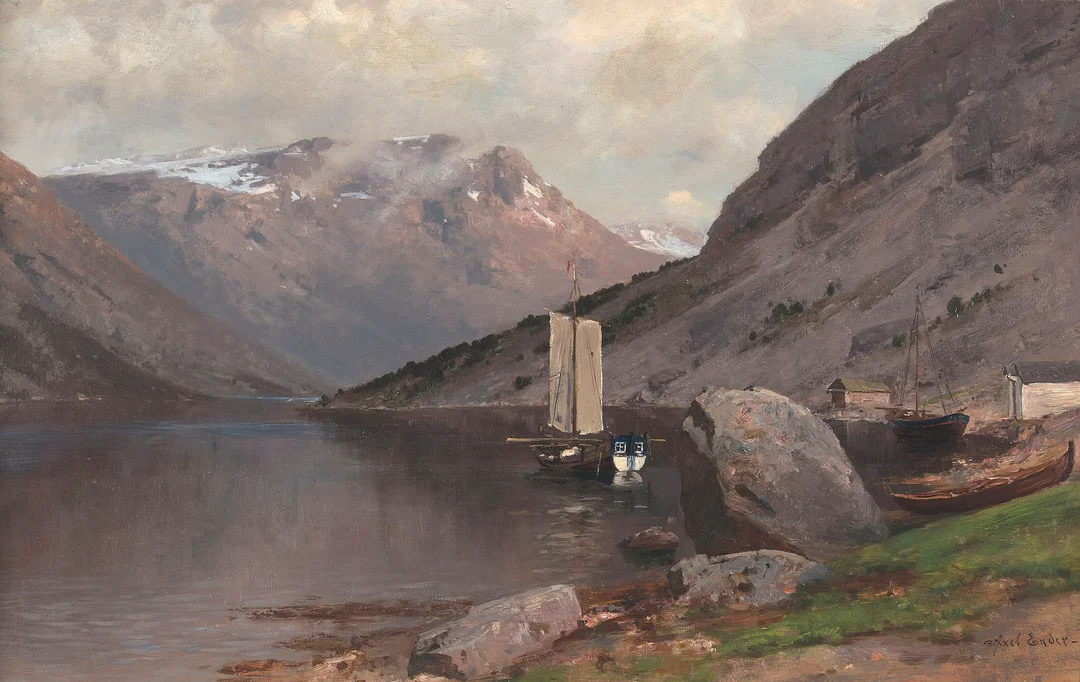 Ender, Axel — Fjordlandskap — Kunst/Maleri — Blomqvist