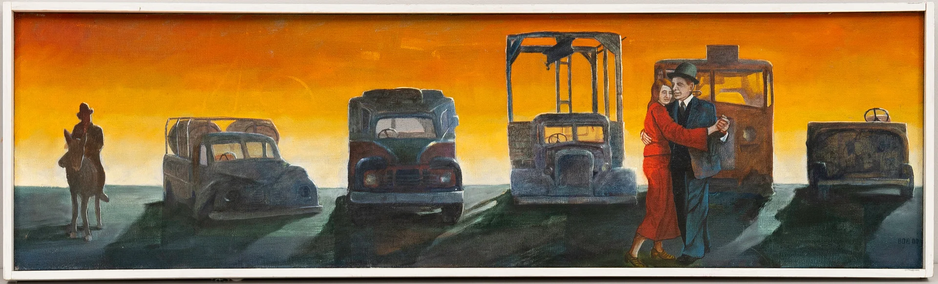 BOB MATSON. "Den sista valsen", olja på duk, signerad, BOB 00. — Paintings — Auktionshuset Kolonn