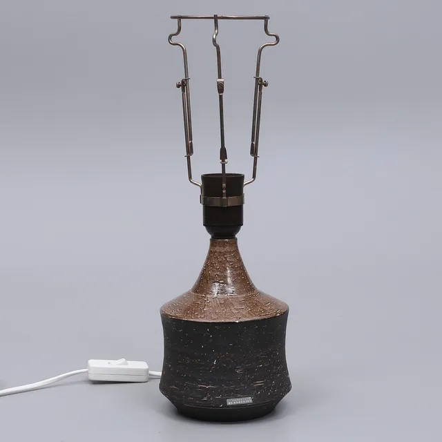 BO BORGSTRÖM. Bordslampa, keramik, 1960-tal.