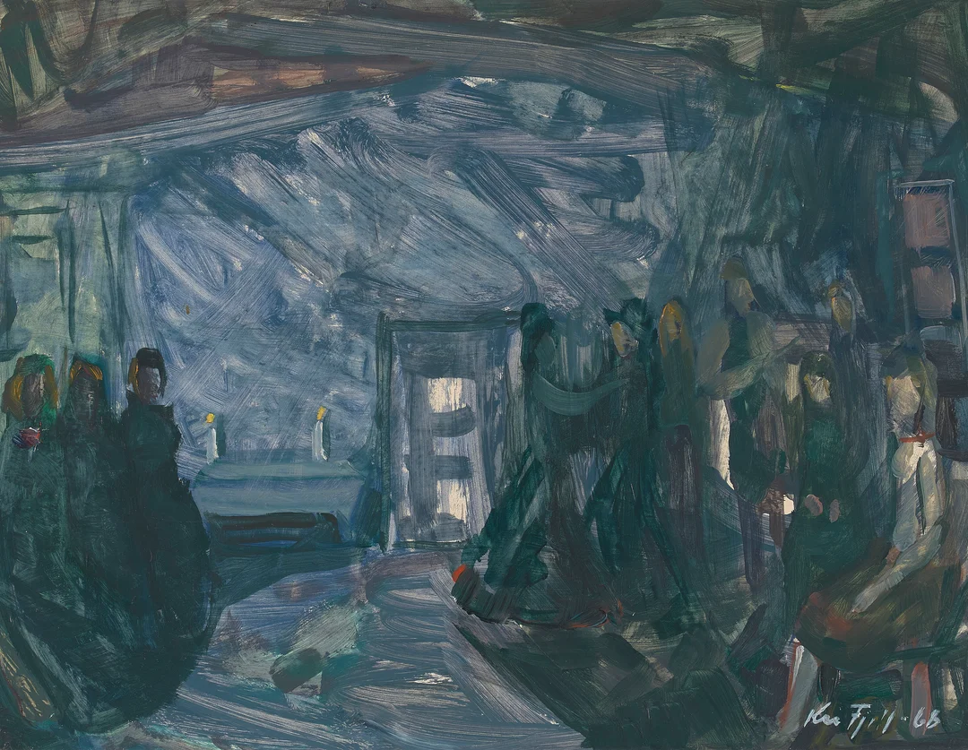 Fjell, Kai — Forsamling, 1968 — Kunst/Maleri — Blomqvist