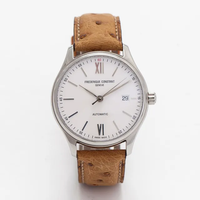 Frederique Constant, Classic, armbandsur, 40 mm, stål, quartz.