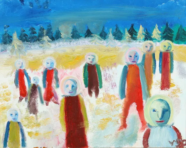 Untitled, 1981. Signed VSO. Oil on canvas. 65×81 cm.