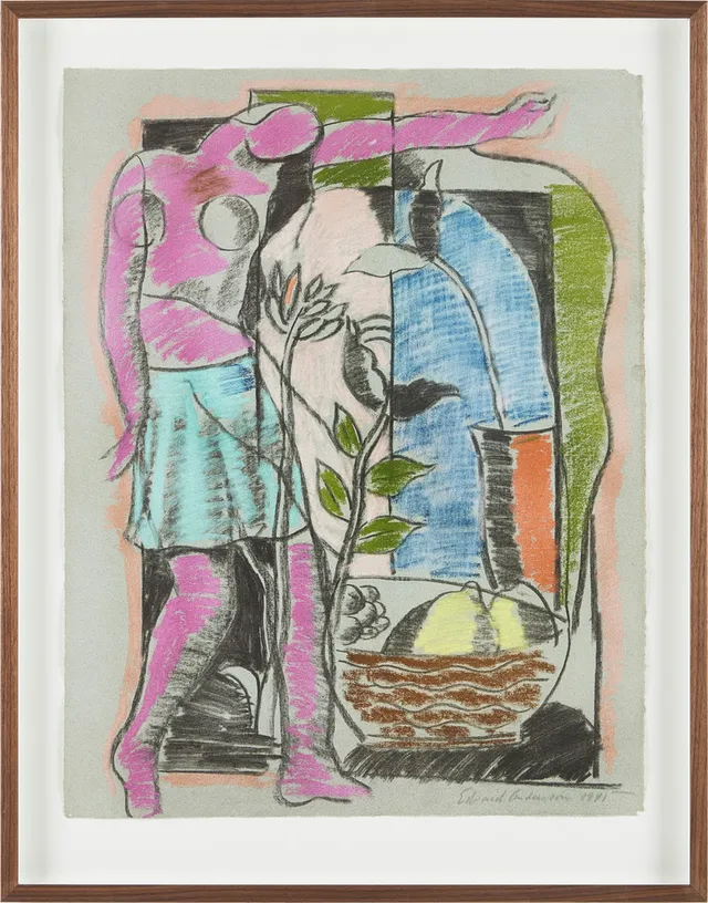 EDVARD ANDERSSON. Kvinna och fruktkorg.