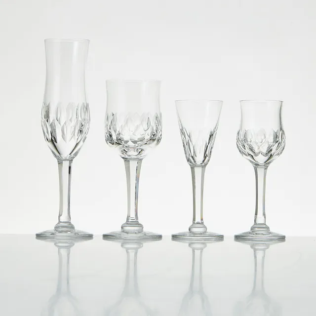 SIGURD PERSSON. Glasservis "Carl Gustaf" 47 delar, Kosta.
