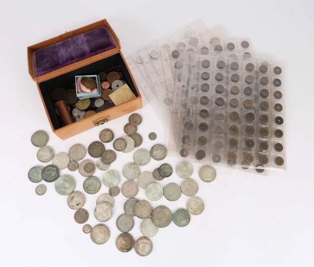 A collection of coins