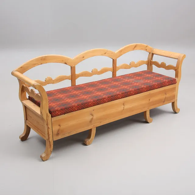 SOFFA, allmoge, furu, utdragbar, 1800/1900-tal.