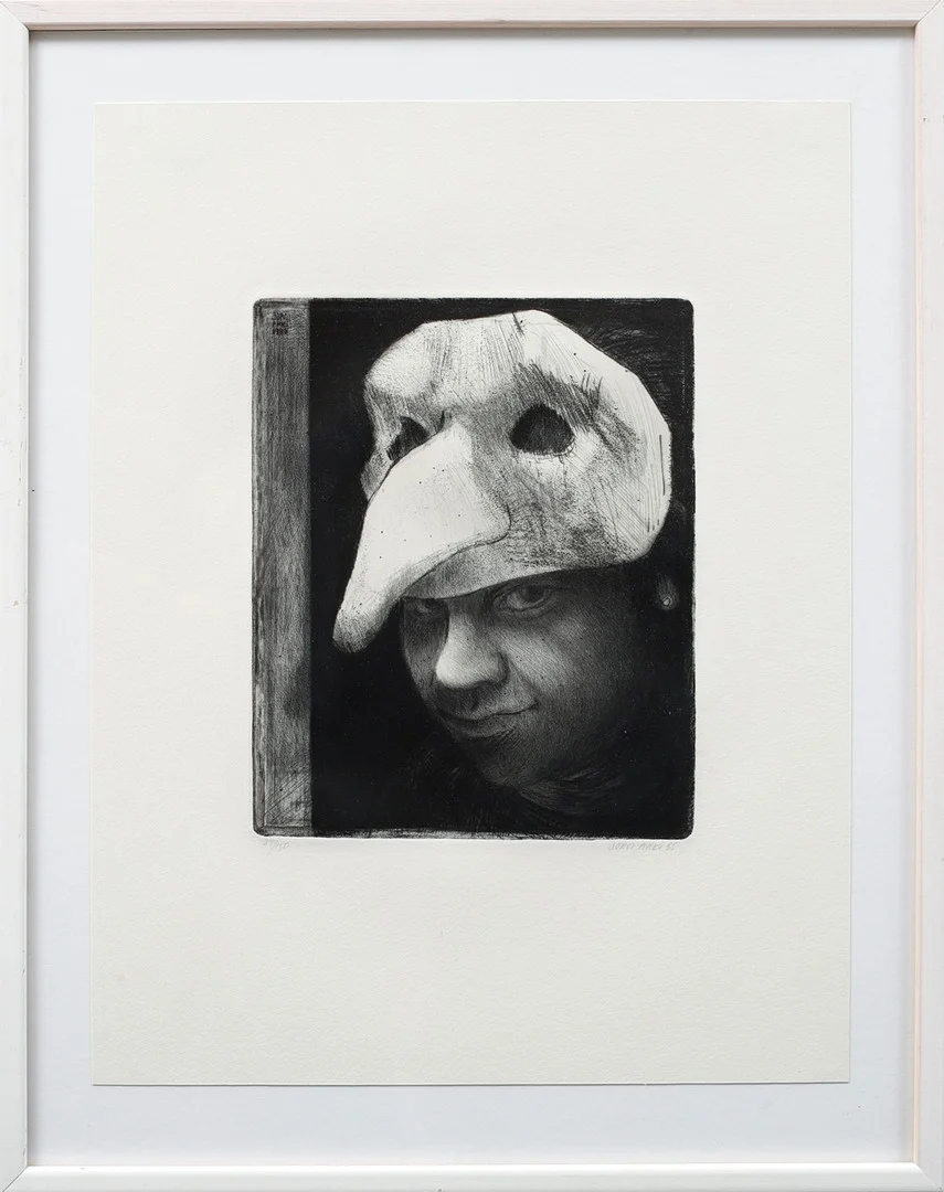 JORDI ARKÖ. Figurkomposition, etsning, signerad och numrerad 37/150. — Engravings & Prints — Göteborgs Auktionsverk