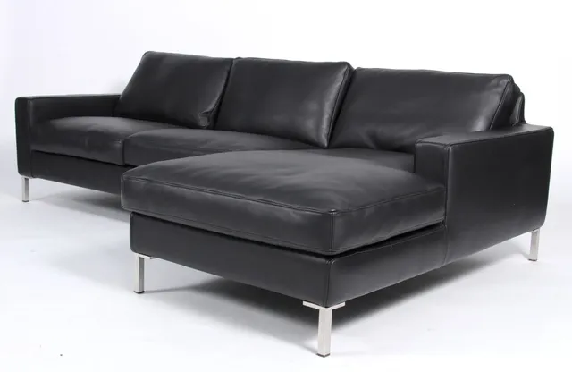 Jens Juul Eilersen. Three-seater sofa with chaise longue, Model Odense