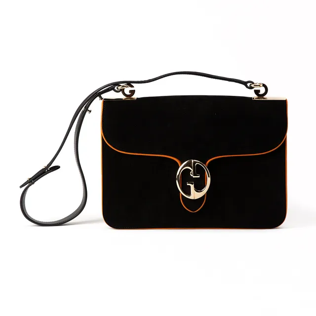 GUCCI. Väska, "1973", mocka.