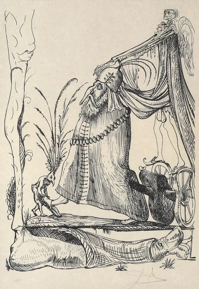 Dali, Salvador — Fra serien "Les Songes drolatiques de Pantagruel" 1973