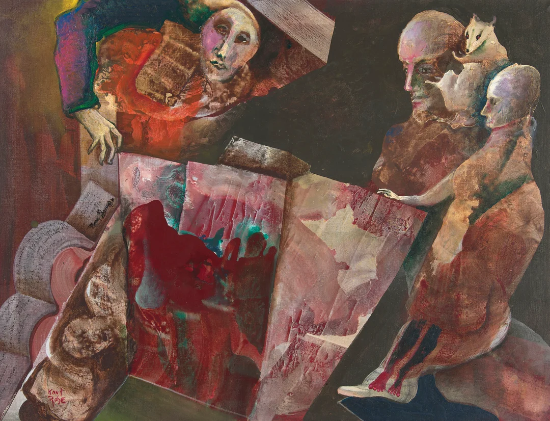 Rose, Knut — Figurkomposisjon, 1993 — Kunst/Maleri — Blomqvist