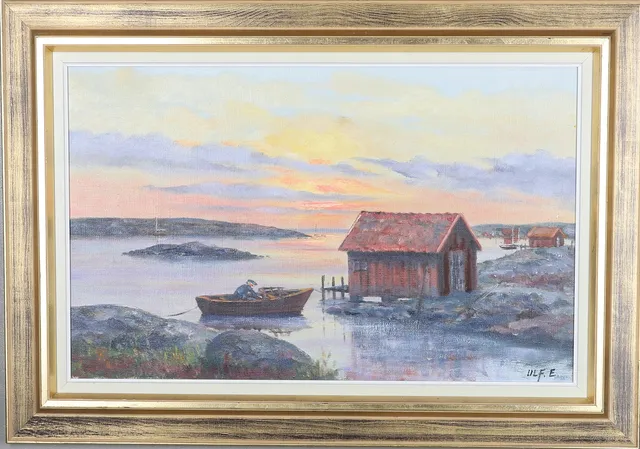 ULF ERIKSSON. "Bohuslän", olja på duk, signerad och daterad -76 cm.