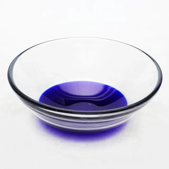 LEIF PERSSON. SKÅLFAT, glas, Studioglas Strömbergshyttan, signerat.