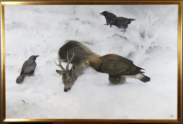 LENNART SAND. Oil on canvas, signed.