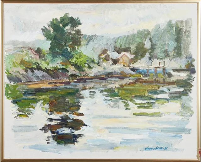 ANDERS SKÖLD (SVERIGE, FÖDD 1968). Skärgårdsmotiv.