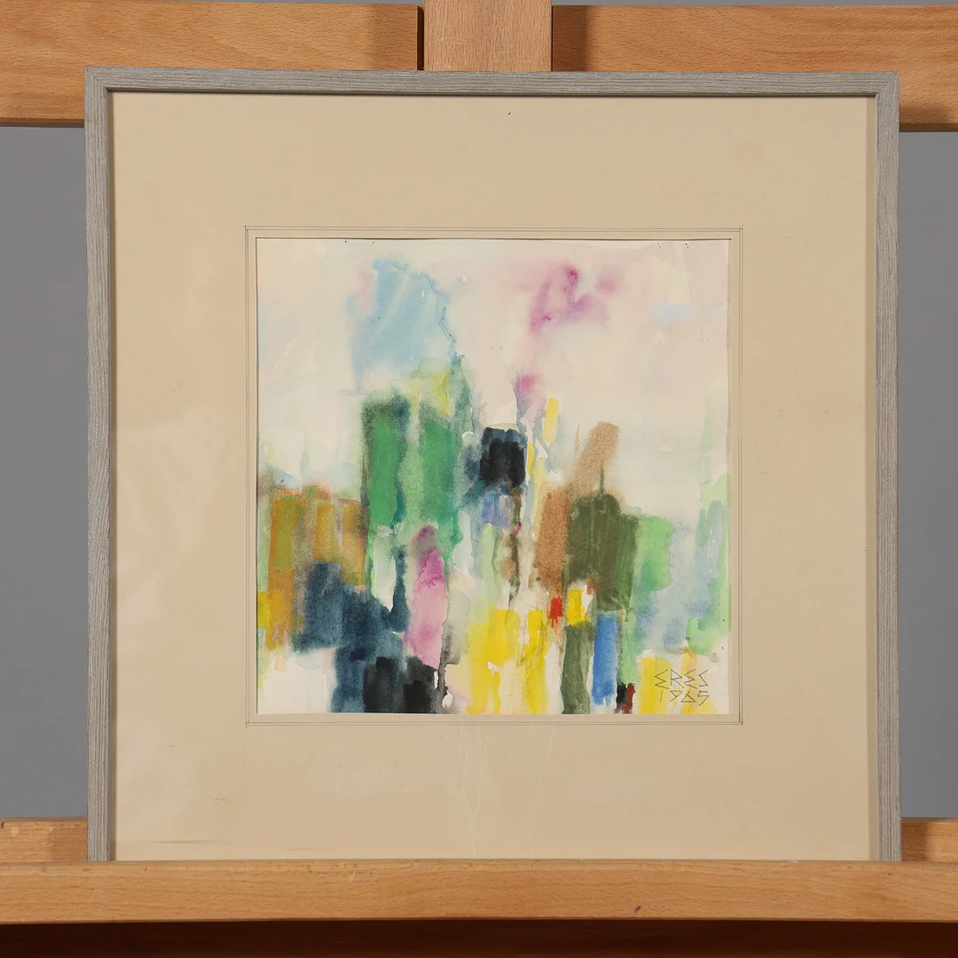 ARNOLD ERES. AKVARELL, signerad, daterad 1965. — Paintings — Borås Auktionshall