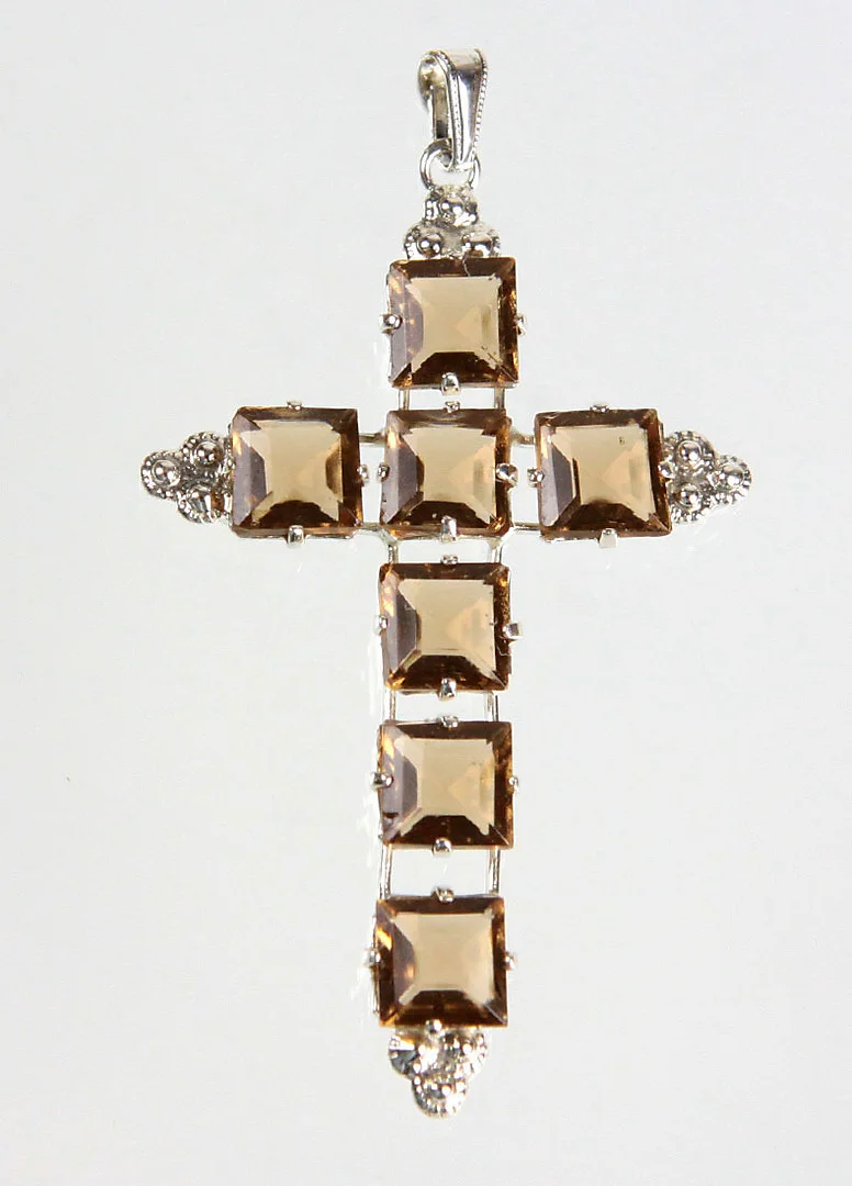 KREUZ ANHÄNGER, Silber 835, um 1920. — Brooches & Pendants — Auktionshaus Bossard