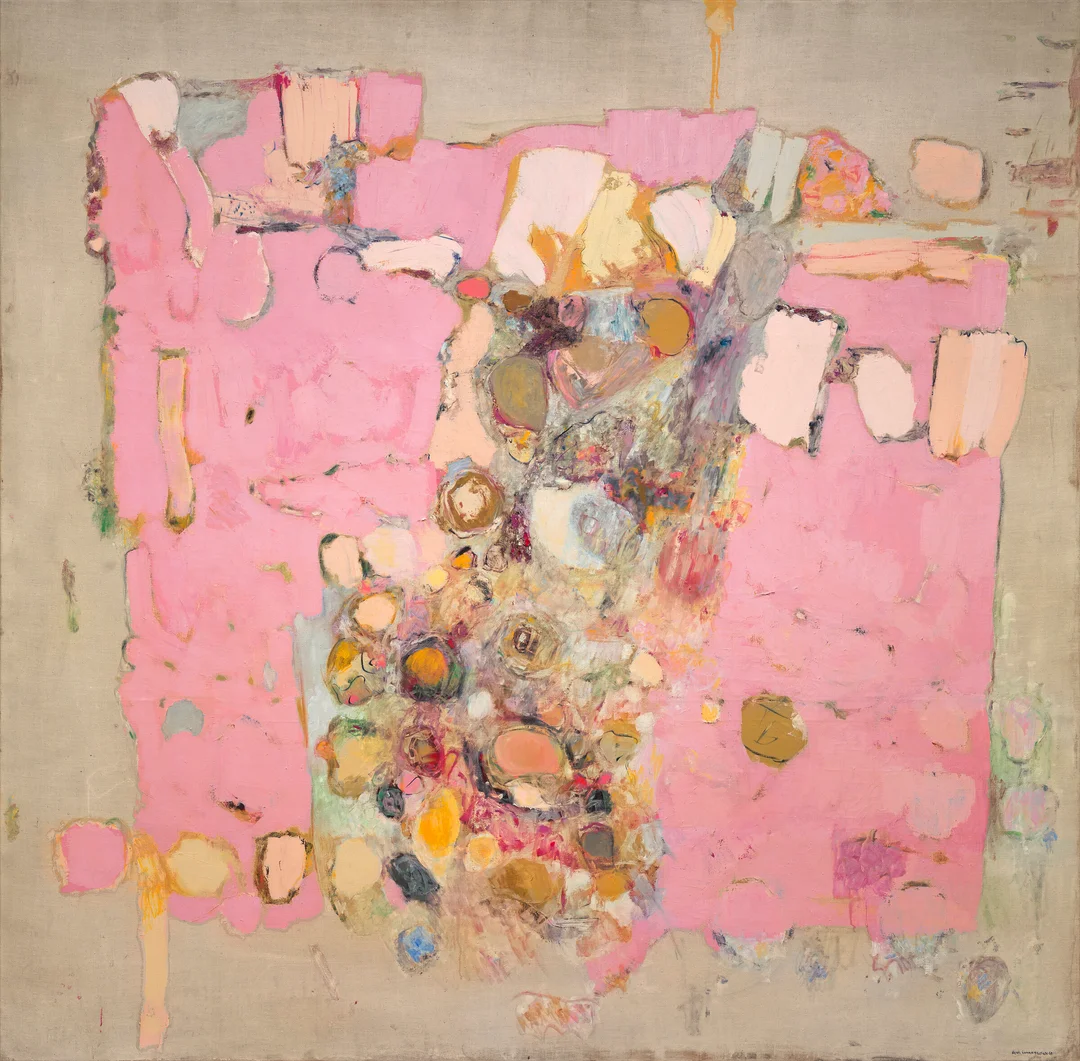 Johannessen, Jens — "Sakristiet (kledd i rosa)" 1968 — Kunst/Maleri — Blomqvist