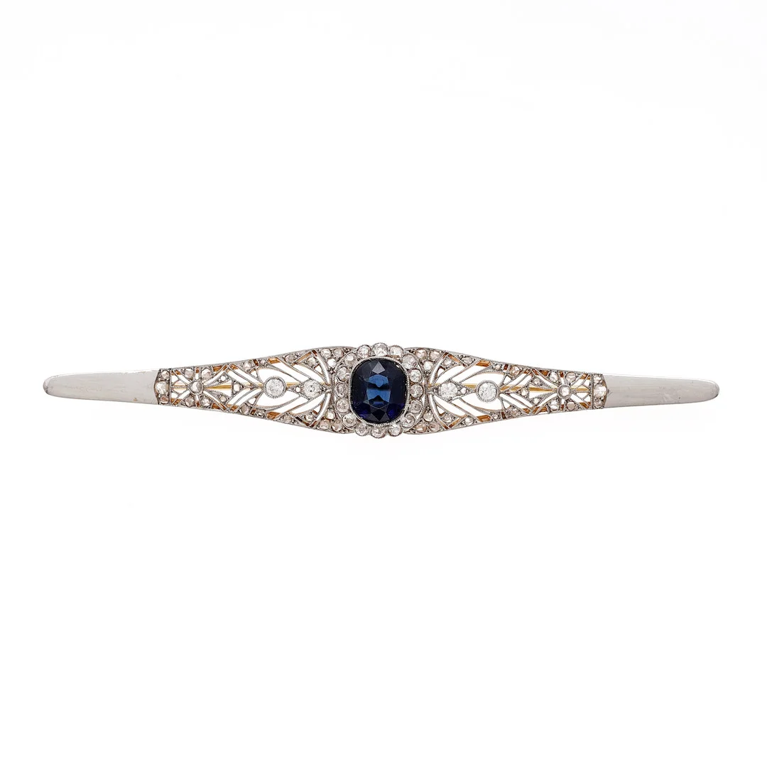 Art Deco diamonds brooch, circa 1920. — Brooches & Pendants — Balclis
