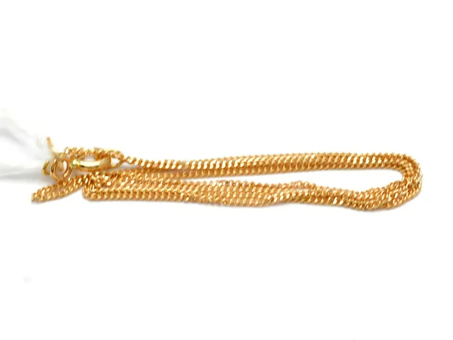 Halskedja 18K Pansar 36cm 1,4g