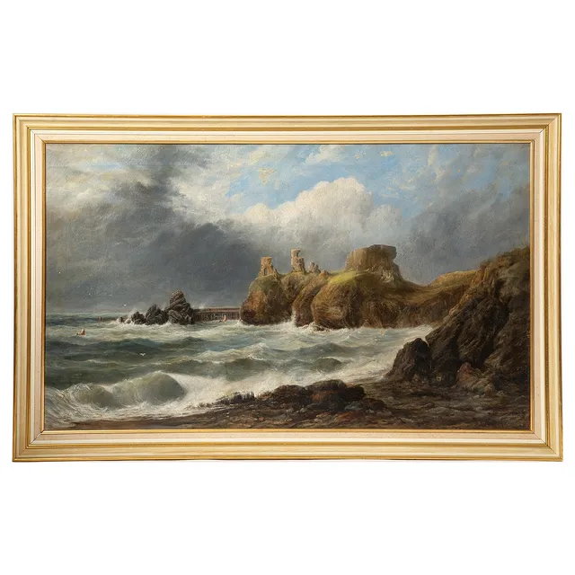 G.L. HALL. Olja på duk, signerad och daterad 1871.