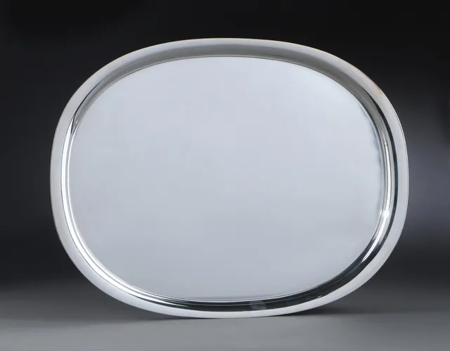 Piet Hein for Georg Jensen. Ellipse-shaped tray in sterling silver, Design No. 1146C